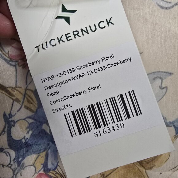 Tuckernuck Floral Drop Waist Mini Dress‎ XXL Ruffle Lined Cottagecore Boho Chic - Picture 7 of 16